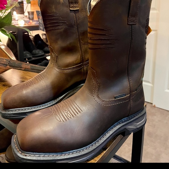 Mens work-hog XT patriot h20 Ct Brown Size:9D.